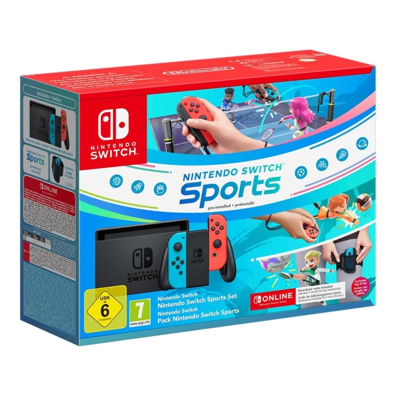 Console Nintendo Switch + Nintendo Switch Sports + NSO 12 mesi