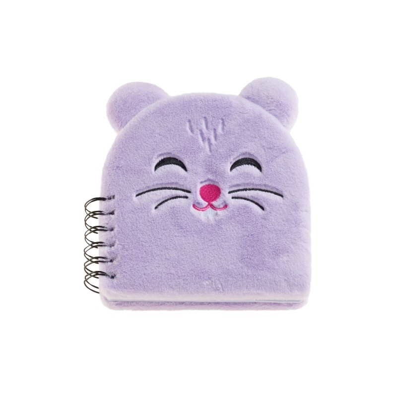 Quaderno Miquel Rius Back2Fun Cuddly Hamster - 160 fogli foderati in carta da 80 g/m2 - foglietti e copertina in rilievo