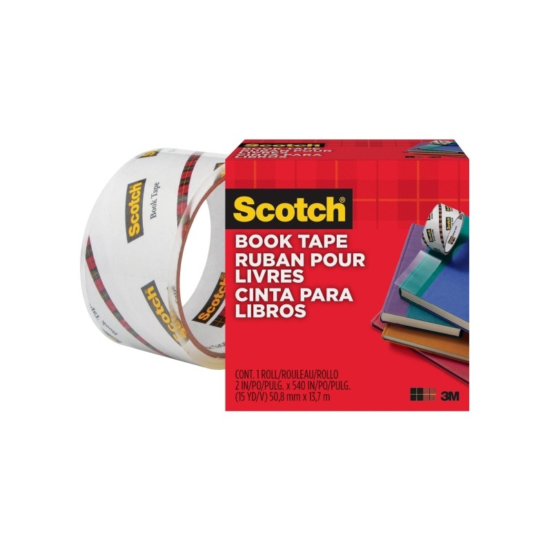 Scotch Nastro per libri - 50.8 mm x 13.7 m - Colore trasparente