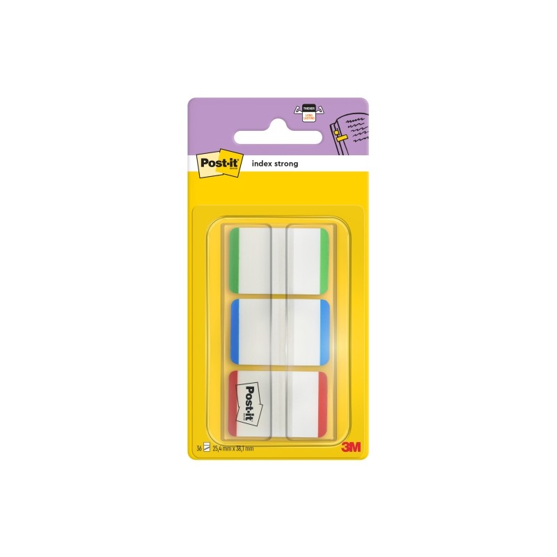 Dispenser per indici Post-It con 66 pennarelli riposizionabili - Forma rettangolare - Colori assortiti