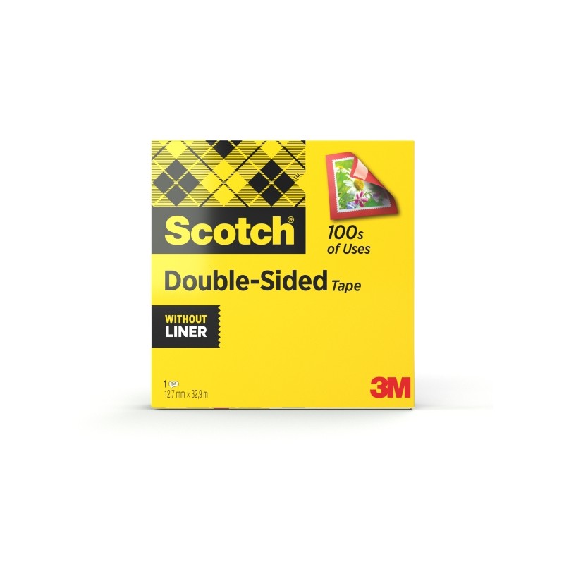 Nastro biadesivo Scotch - 12 mm x 33 m - Colore trasparente