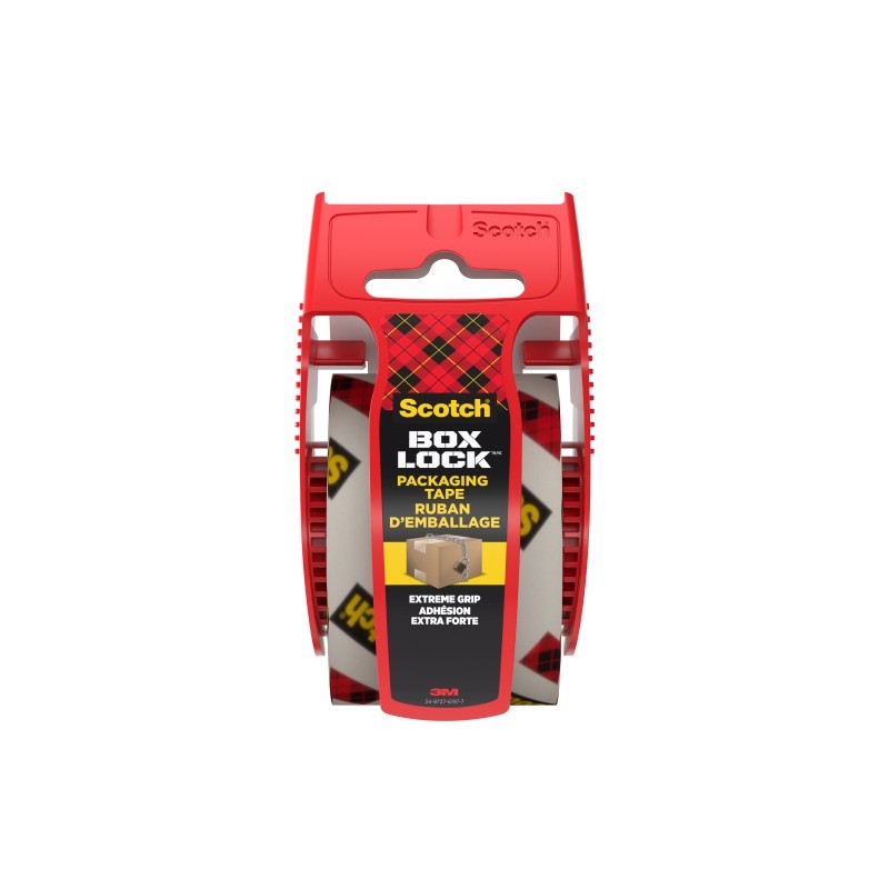 Scotch Box Lock Nastro da imballaggio - 48 mm x 20.3 m - Dispenser incluso - Colore trasparente