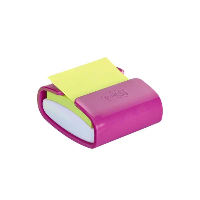 Post-It Super Sticky Dispenser Pro con 1 blocchetto di 70 Z-Notes con dispenser adesivo riposizionabile - Zig-Zag - Vari