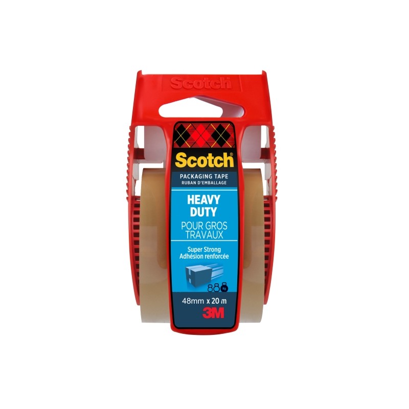 Nastro da imballaggio Scotch - 48 mm x 20 m - Con dispenser incluso - Colore trasparente