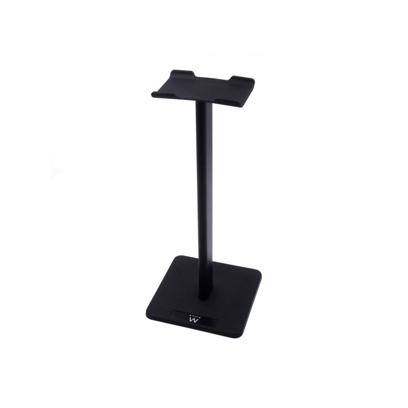 Supporto universale per cuffie da tavolo Ewent - Alluminio - Stabile e sicuro - 95x95x220 mm - Base antiscivolo - Nero -