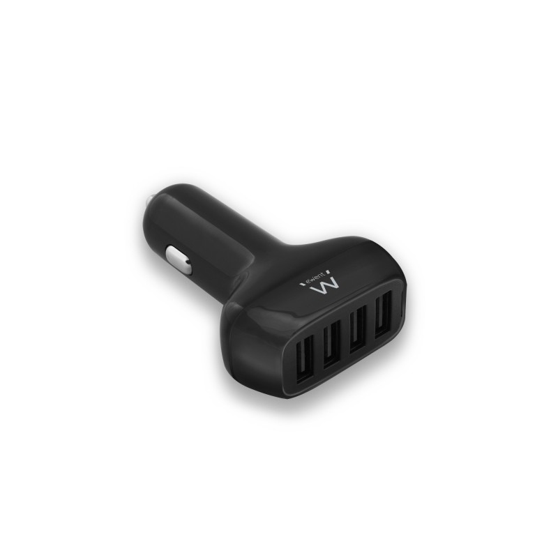 Caricabatterie da auto USB Ewent 50W - 4 porte USB - Nero