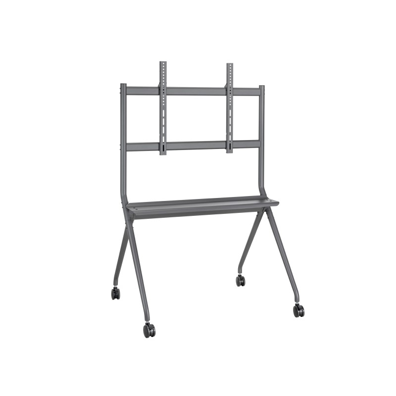 Supporto da pavimento Ewent per TV fino a 86 - Vassoio ausiliario - Altezza regolabile - Gestione cavi - VESA max 800x60