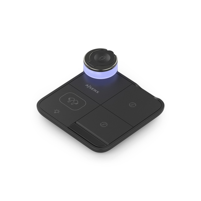 Caricabatterie wireless Aisens 15W - USB-C - Protocollo Qi - Cellulari. Apple Watch e cuffie - Protezione da sovratensio