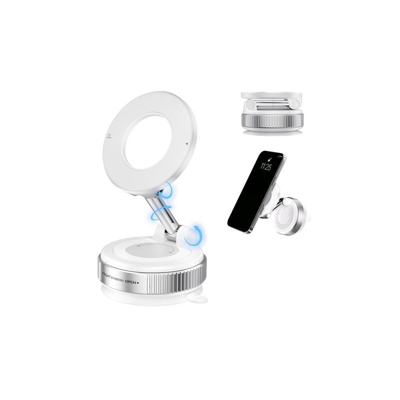 XO C169 Supporto magnetico da auto per smartphone - Supporto a vuoto - Rotazione di 360º - Braccio estensibile - Multis