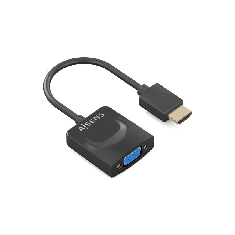 Convertitore da HDMI a SVGA di Aisens - HDMI A/M - SVGA/H - 15 cm - Colore nero