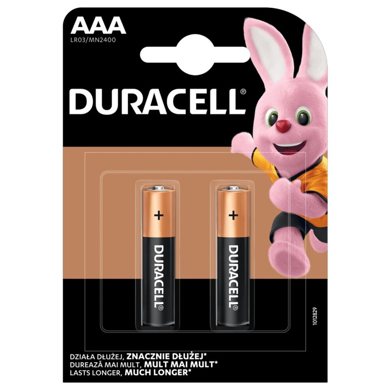 Duracell Alkaline 2 Batterie AAA Ministilo LR03 1.5V