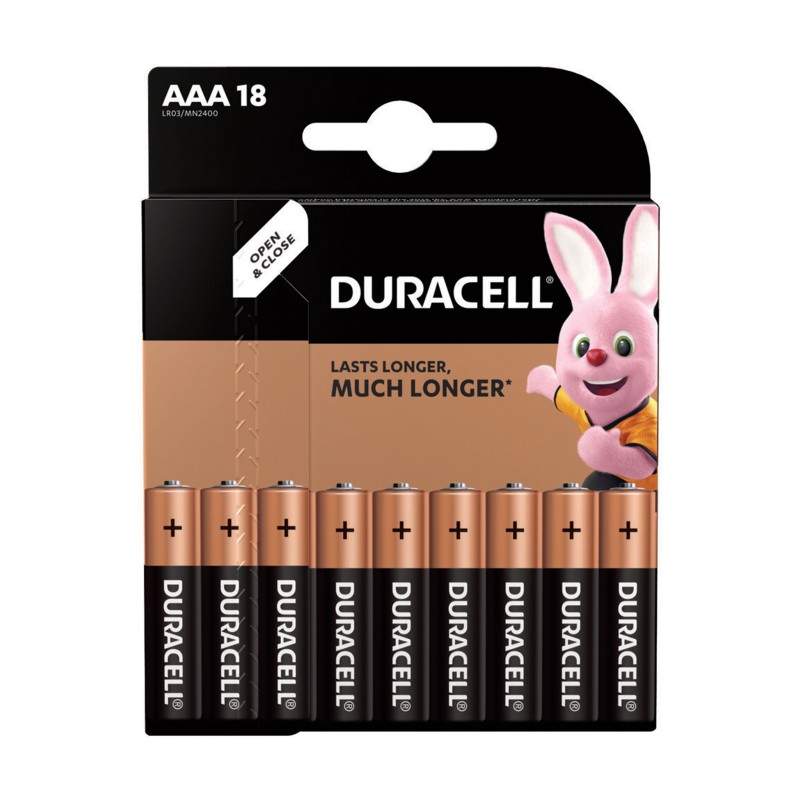 Duracell Alkaline 18 Batterie AAA Ministilo LR03 1.5V