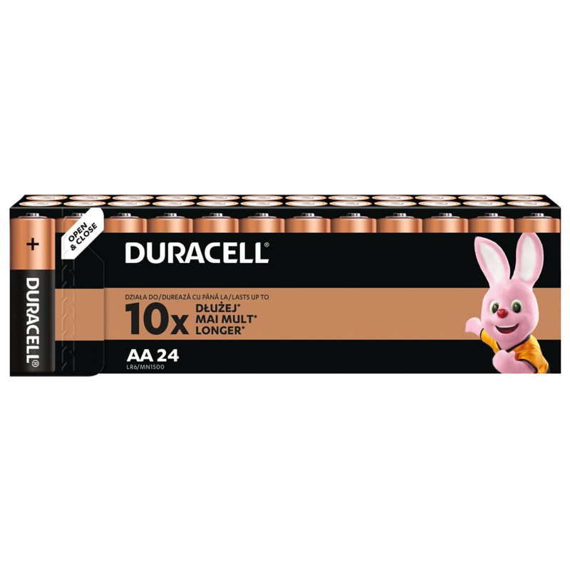 Duracell Alkaline 24 Batterie AA Stilo LR6 1.5V