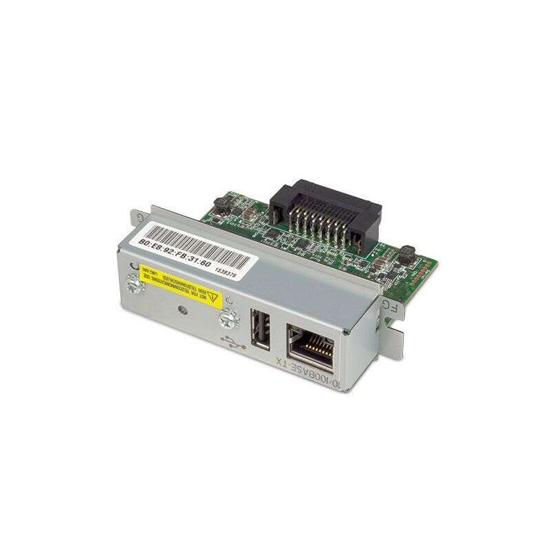 Epson UB-E04 Interfaccia Ethernet per stampanti Epson - 1x RJ-45 (10Base-T/100Base-TX). 1x USB-A
