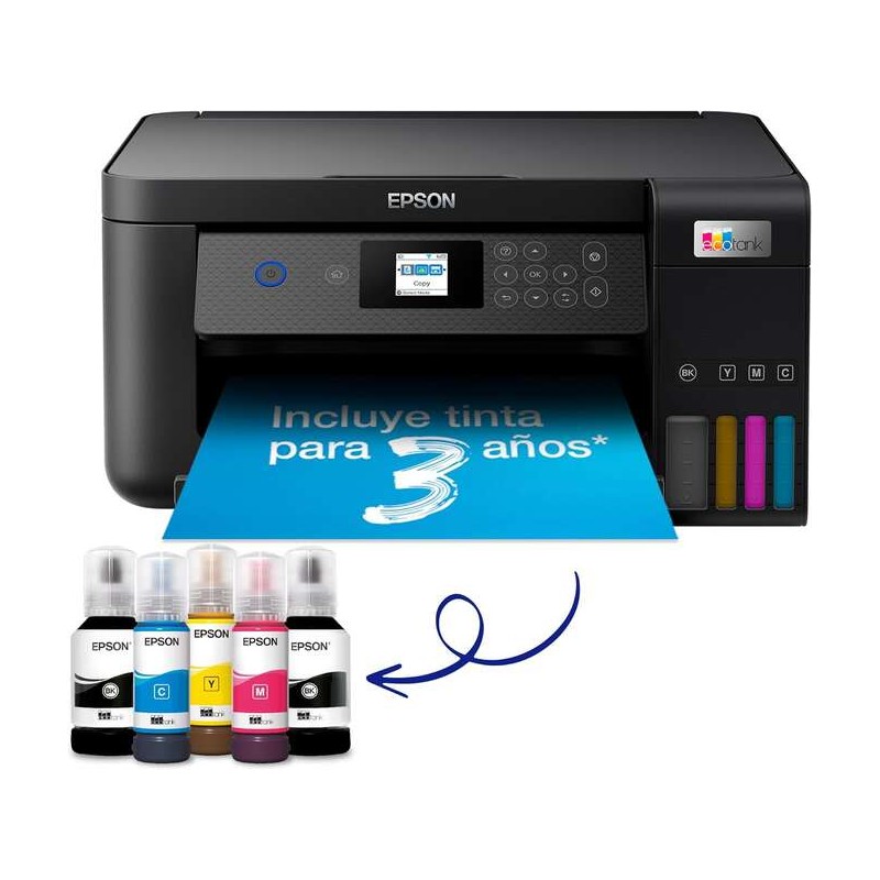 Epson EcoTank ET2870 Impresora Multifuncion Color WiFi 33ppm - Pantalla LCD Color