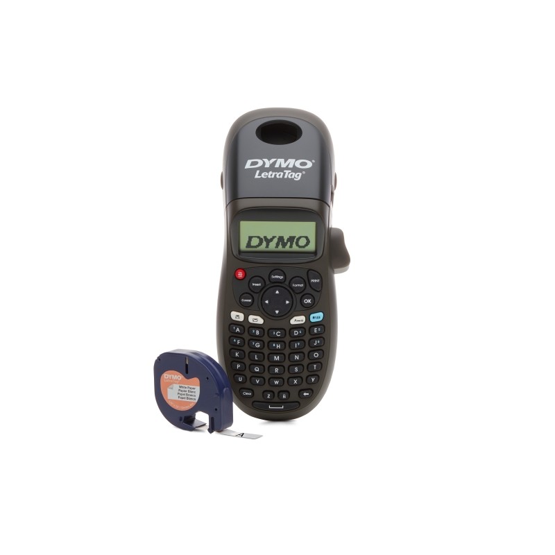 Stampante portatile per etichette Dymo LetraTag LT100H - Display LCD - Velocità 6.8 mm/sec - Stampa a 2 linee - Memoria
