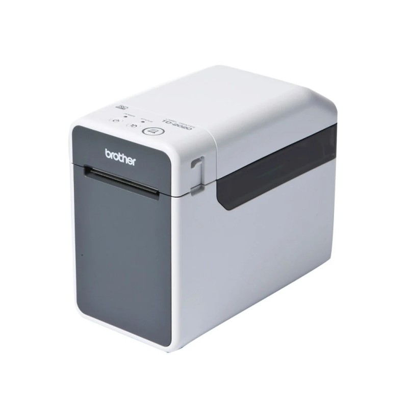 Brother TD2020A Stampante termica per etichette USB - Risoluzione 203dpi - Velocità 152.4mms - Colore bianco/grigio