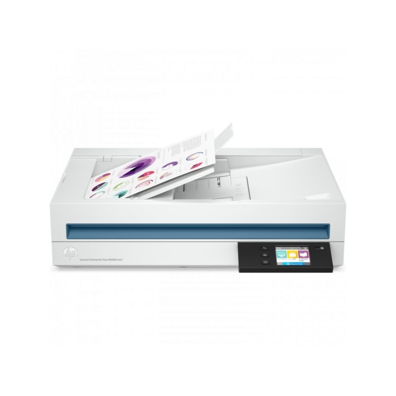 Scanner documentale duplex HP ScanJet Enterprise Flow N6600 fnw1 WiFi - Alimentatore automatico di documenti da 100 fogl