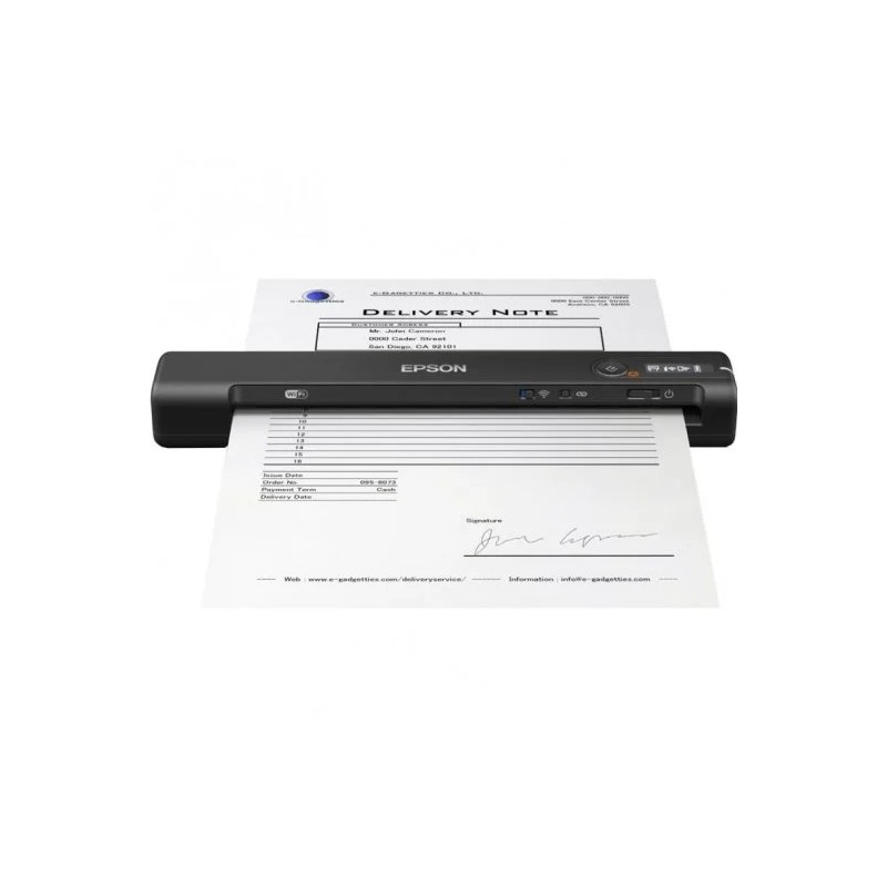 Scanner portatile wireless Epson Workforce ES60W WiFi - 600 dpi - Schermo LCD - Tecnologia LED ReadyScan
