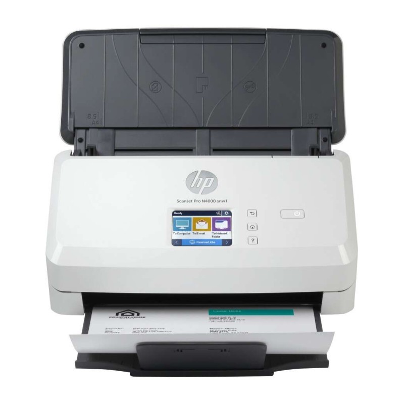 Scanner per documenti WiFi HP ScanJet Pro 4000 snw1 - Fino a 40 ppm - Alimentatore automatico - Fronte-retro