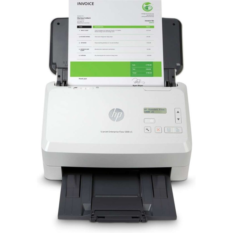 Scanner per documenti HP ScanJet Enterprise Flow 5000 s5 - Fino a 65 ppm - Alimentatore automatico - Fronte-retro