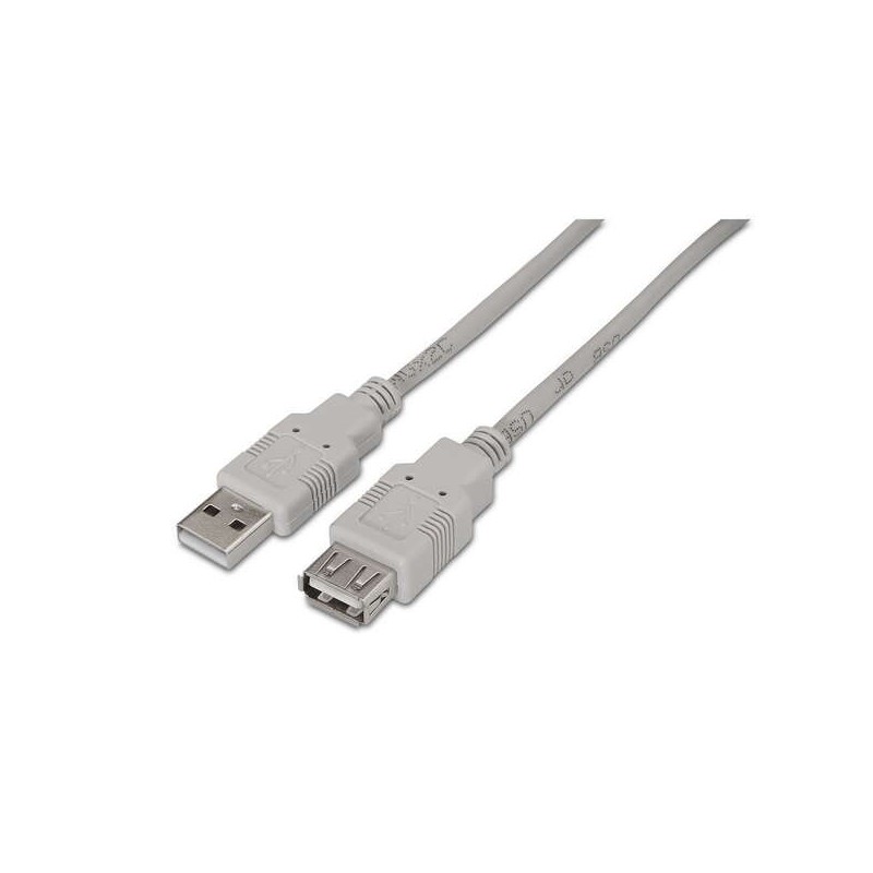 Cavo di prolunga USB 2.0 Aisens - Tipo A maschio a Tipo A femmina - 3.0 m - Colore beige