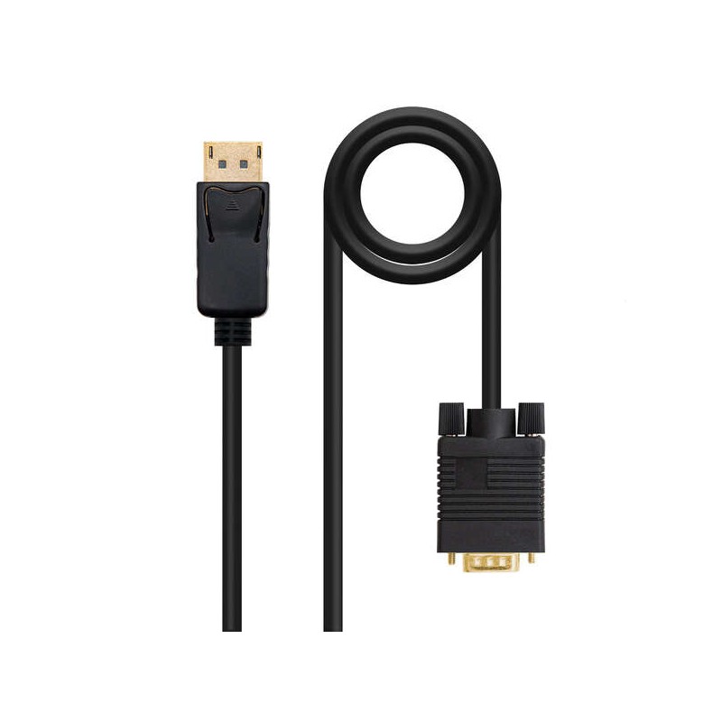 Cavo convertitore Nanocable DisplayPort maschio a VGA maschio da 5 m - colore nero