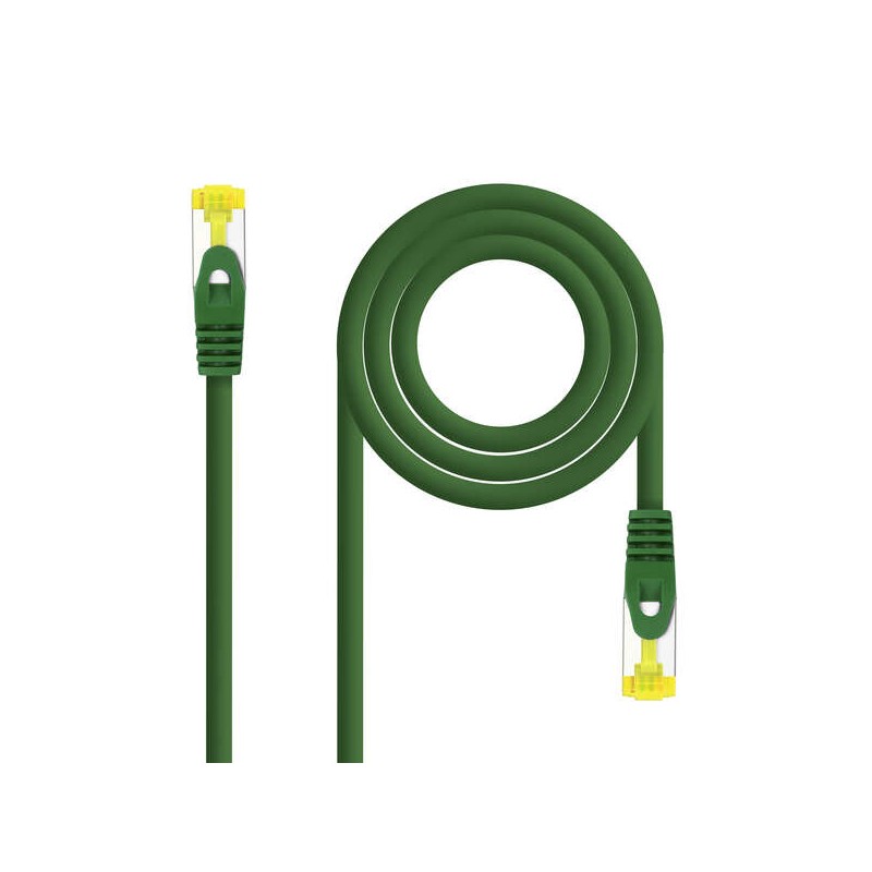 Cavo di toppa del cavo di rete Nanocable RJ45 LSZH Cat.6a SFTP AWG26 0.50 m - colore verde