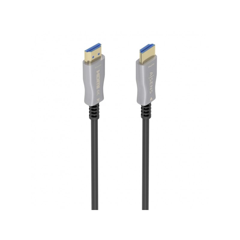 Cavo Aisens AOC Premium HDMI V2.0 ad alta velocità con Ethernet - Connettori tipo-maschio - Fibra ottica e rame - Scher