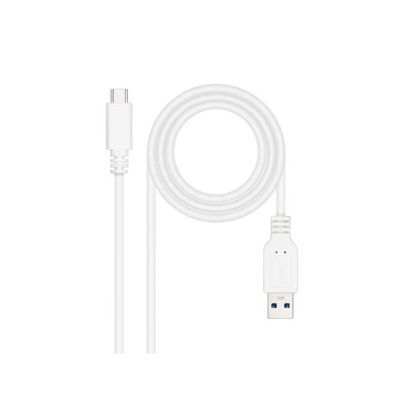 Cavo Nanocable USB 3.1 Gen2 10 Gbps 3 A USB-C/MA/M - 0.5 m - Bianco