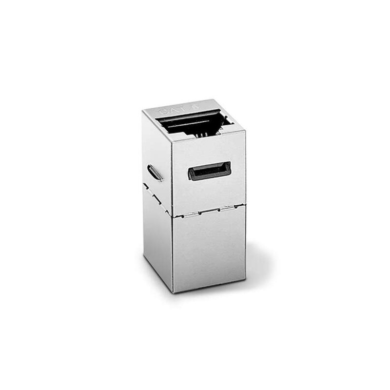 Giunzione Aisens RJ45 Cat.6 STP per pannello patch o rosetta - Colore argento