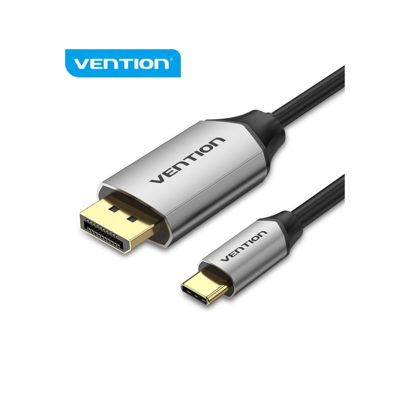 Adattatore da USB-C a DisplayPort di Vention - Connessione veloce e stabile - Nero