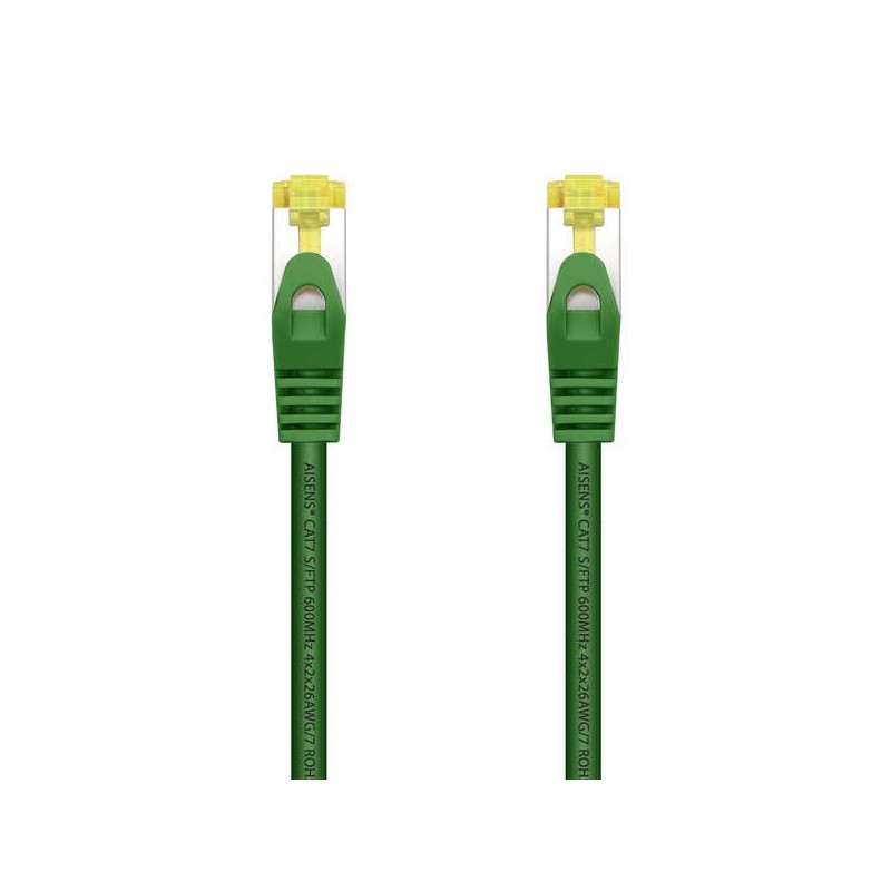 Aisens Cavo di Rete Patch Cord RJ45 LSZH Cat.7 600 MHz S/FTP PIMF AWG26 - 2.0M - Colore Verde