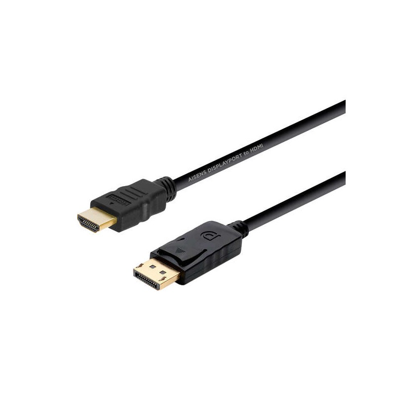 Cavo convertitore Aisens Displayport a HDMI - DP/M-HDMI/M - 2.0 m - Nero