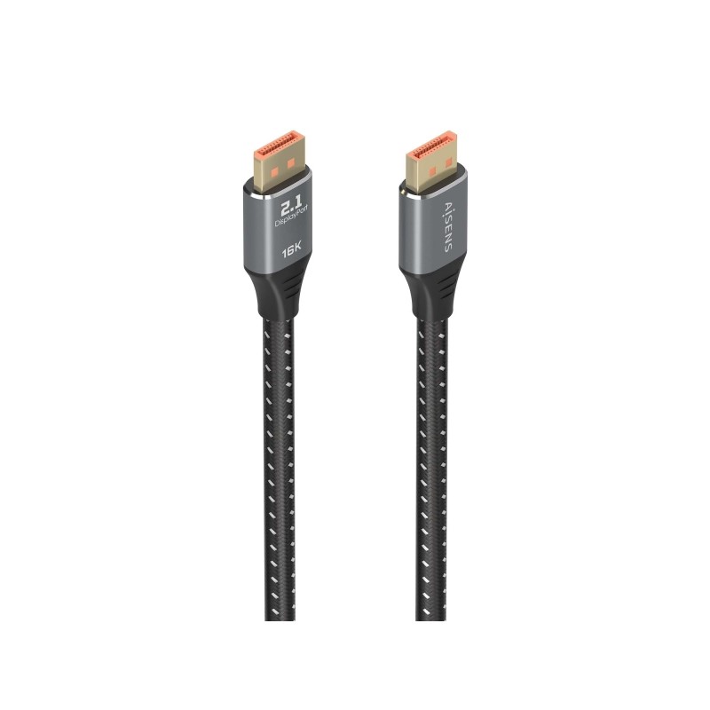 Aisens DISPLAYPORT V2.1 Cavo 16K@60HZ 80GBPS - DP/M-DP/M - 2.0 m - Colore nero