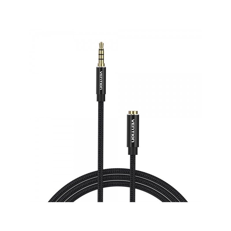 Cavo stereo Vention da Jack 3.5 maschio a Jack 3.5 femmina - 3 m - Colore nero