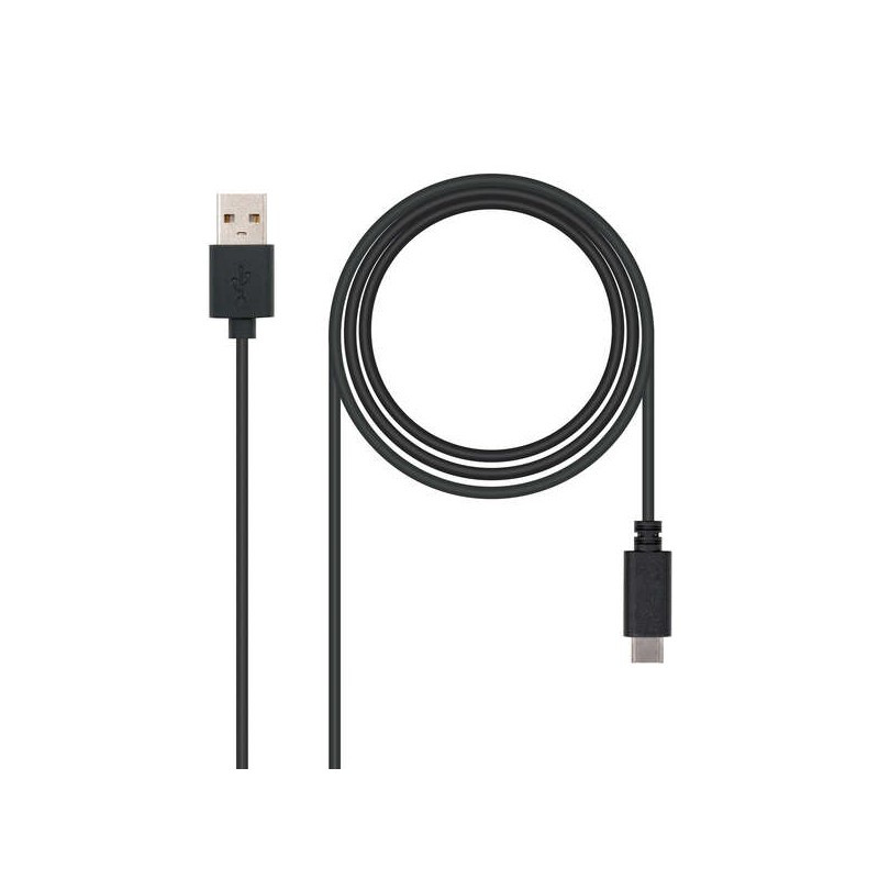 Cavo Nanocable da USB-C 2.0 maschio a USB-A maschio da 1 m