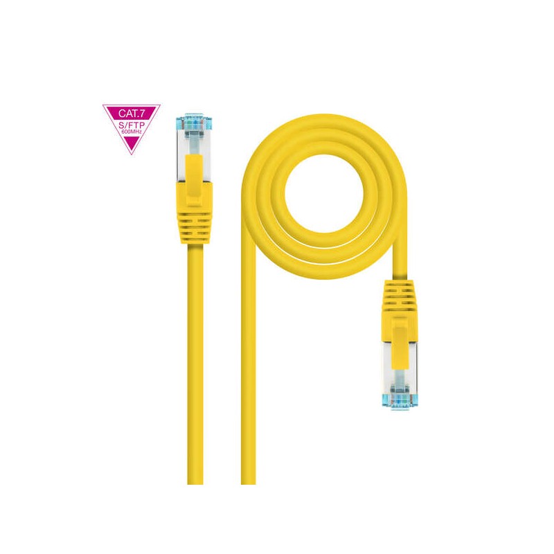 Cavo di rete Nanocable  Cat.7 LSZH SFTP PIMF AWG26 25 cm - Colore giallo