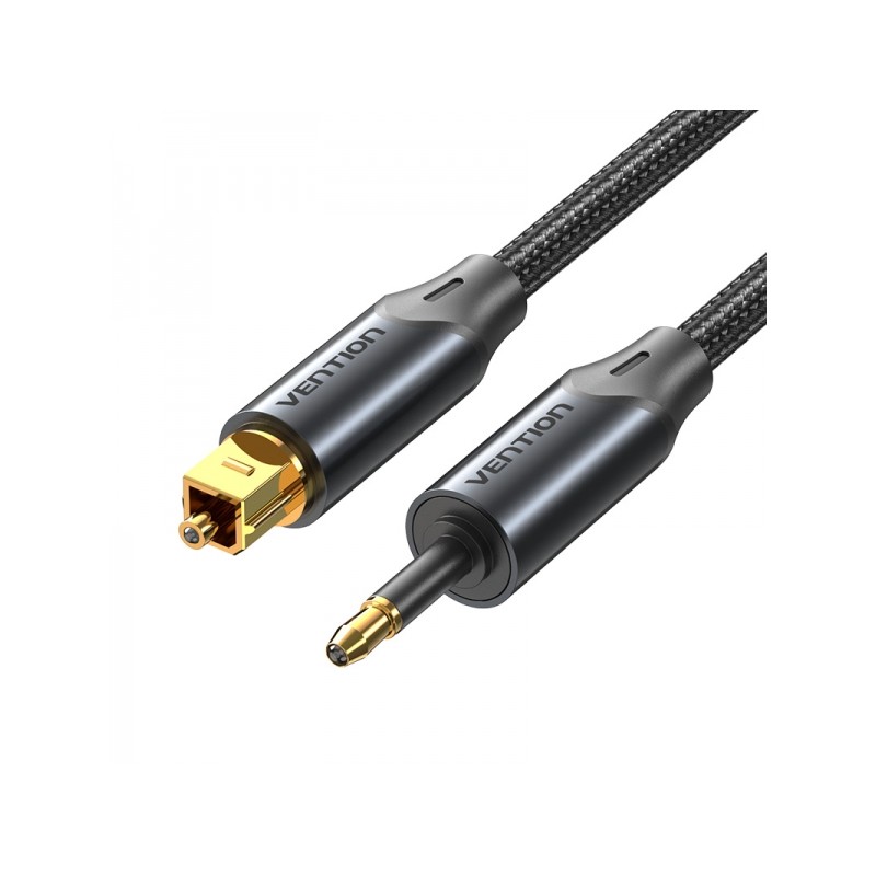 Cavo audio in fibra ottica Vention - 2 m - Nero - Colore nero