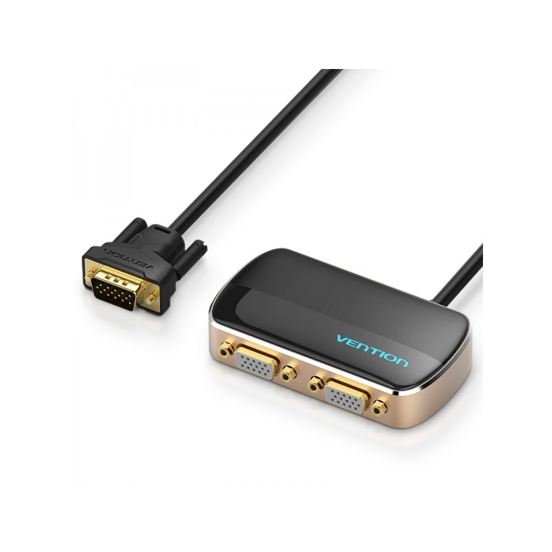 Vention Splitter VGA maschio a 2 x VGA femmina con alimentazione esterna - Nero