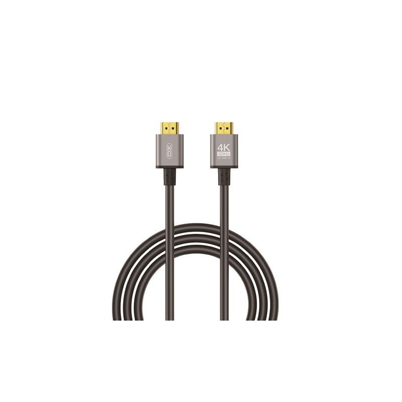 Cavo HDMI XO - Risoluzione 4K - Alta velocità - Connettori placcati oro - Compatibile con più dispositivi - Colore ner