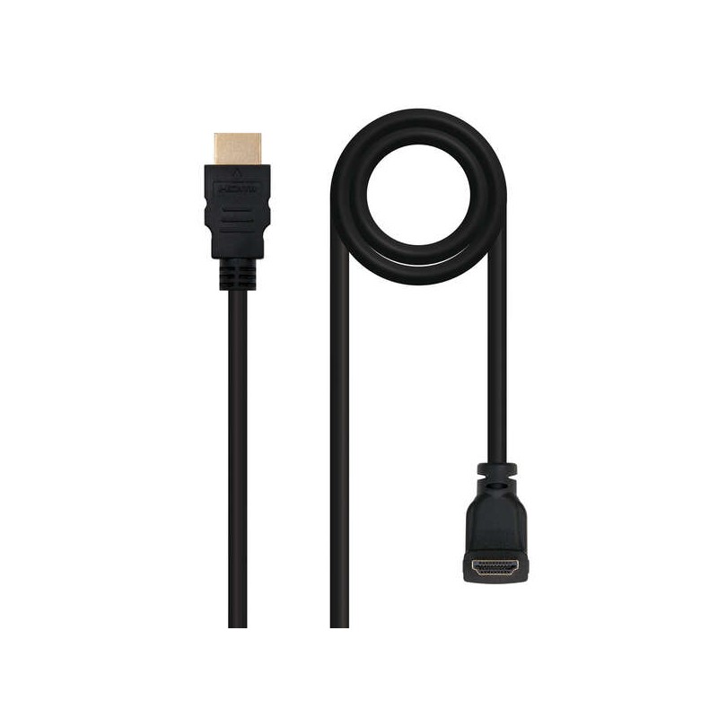 Cavo Nanocable HDMI v1.4 maschio angolato a HDMI v1.4 maschio 1.80 m - Alta velocità - Colore nero