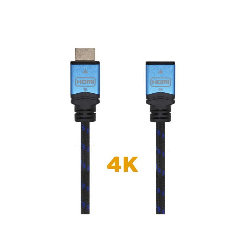 Cavo HDMI Aisens V2.0 Cavo prolunga premium ad alta velocità / HEC 4K@60Hz 18 Gbps - A/MA/H - 1.0 M - Colore nero