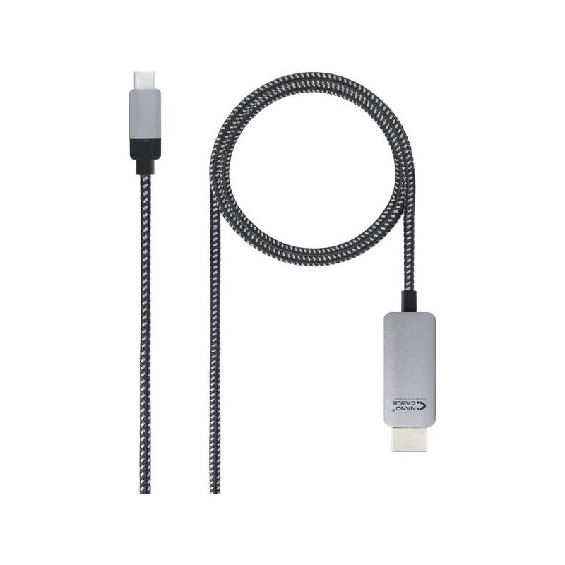 Cavo convertitore Nanocable USB-C maschio a HDMI maschio 1.80 m - colore nero/argento