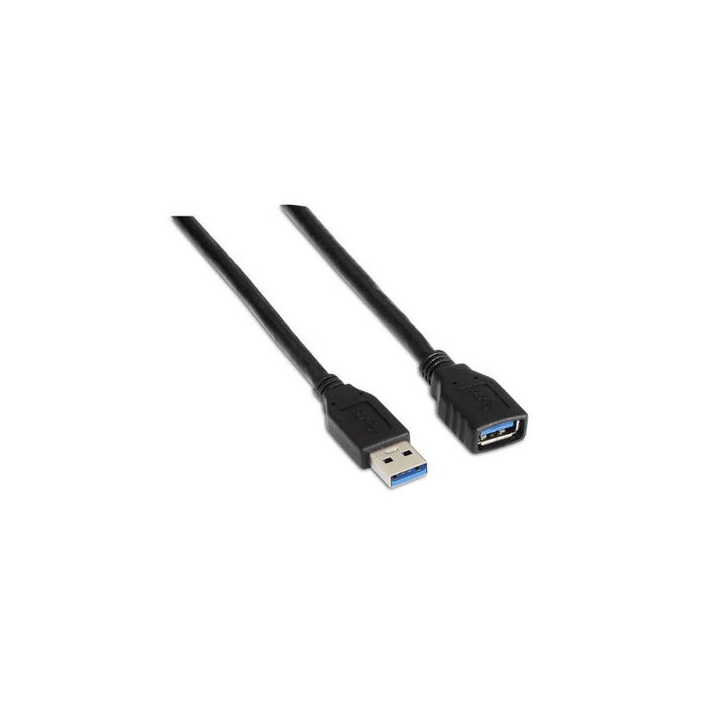 Cavo di prolunga USB 3.0 Aisens - Tipo A maschio a femmina - 1.0 m - Colore nero