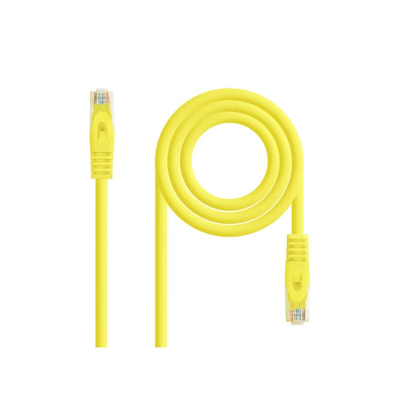 Cavo di toppa del cavo di rete Nanocable RJ45 LSZH Cat.6a UTP AWG24 1m - colore giallo