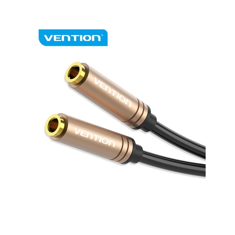 Cavo stereo Vention da Jack 3.5 femmina a Jack 3.5 femmina - 0.3 m - Colore nero
