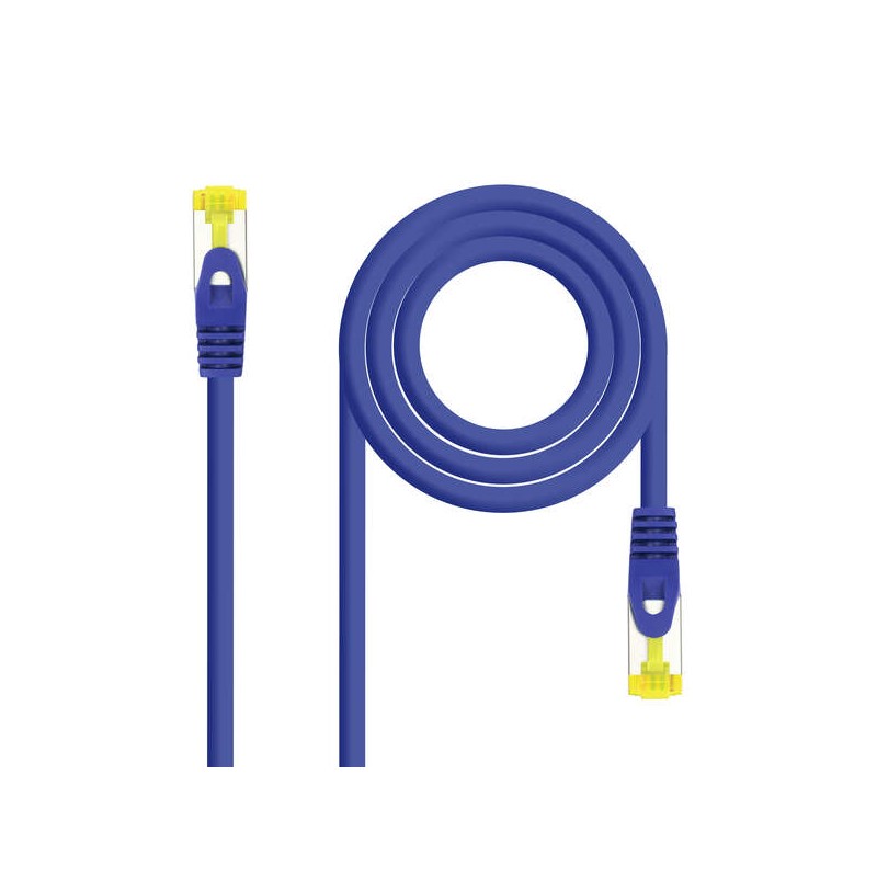 Cavo toppa per cavo di rete Nanocable RJ45 LSZH Cat.6a SFTP AWG26 0.50 m - Colore blu
