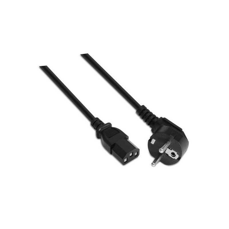 Cavo di alimentazione CPU Aisens - CEE7/M-C13/H - 10 m - 100% rame puro AWG18 - Colore nero