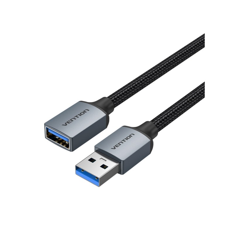 Vention Cavo da USB-A 3.0 maschio a USB 3.0 femmina - 1 m - Intrecciato - Colore grigio